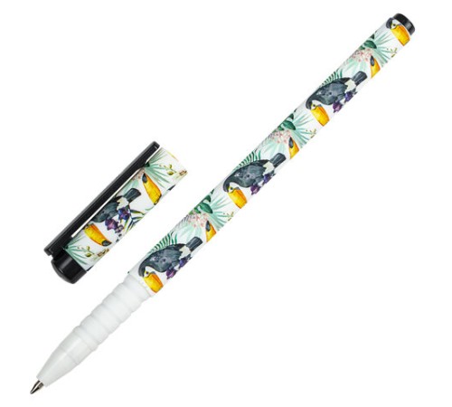 Ручка шариковая BRAUBERG SOFT TOUCH GRIP "TOUCAN", СИНЯЯ, мягкое покрытие, узел 0,7 мм, 143720 Ручка шариковая BRAUBERG SOFT TOUCH GRIP "TOUCAN", СИНЯЯ, мягкое покрытие, узел 0,7 мм, 143720