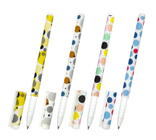 Ручка шариковая BRAUBERG SOFT TOUCH GRIP "DOTS", СИНЯЯ, мягкое покрытие, ассорти, узел 0,7 мм, 143722 Ручка шариковая BRAUBERG SOFT TOUCH GRIP "DOTS", СИНЯЯ, мягкое покрытие, ассорти, узел 0,7 мм, 143722