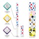 Ручка шариковая BRAUBERG SOFT TOUCH GRIP "DOTS", СИНЯЯ, мягкое покрытие, ассорти, узел 0,7 мм, 143722