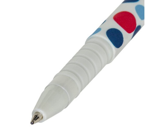 Ручка шариковая BRAUBERG SOFT TOUCH GRIP "DOTS", СИНЯЯ, мягкое покрытие, ассорти, узел 0,7 мм, 143722 Ручка шариковая BRAUBERG SOFT TOUCH GRIP "DOTS", СИНЯЯ, мягкое покрытие, ассорти, узел 0,7 мм, 143722