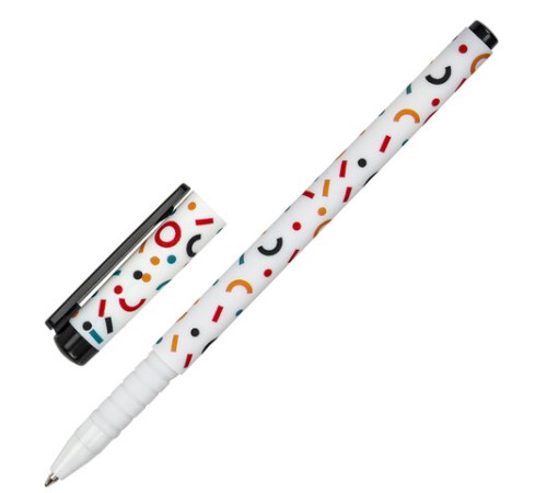 Ручка шариковая BRAUBERG SOFT TOUCH GRIP "CONFETTI", СИНЯЯ, мягкое покрытие, узел 0,7 мм, 143723 Ручка шариковая BRAUBERG SOFT TOUCH GRIP "CONFETTI", СИНЯЯ, мягкое покрытие, узел 0,7 мм, 143723
