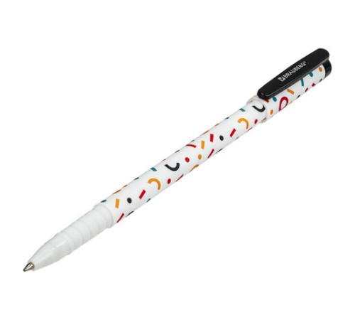 Ручка шариковая BRAUBERG SOFT TOUCH GRIP "CONFETTI", СИНЯЯ, мягкое покрытие, узел 0,7 мм, 143723 Ручка шариковая BRAUBERG SOFT TOUCH GRIP "CONFETTI", СИНЯЯ, мягкое покрытие, узел 0,7 мм, 143723