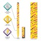 Ручка шариковая BRAUBERG SOFT TOUCH GRIP "LINES", СИНЯЯ, мягкое покрытие, узел 0,7 мм, 143724