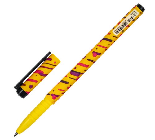 Ручка шариковая BRAUBERG SOFT TOUCH GRIP "LINES", СИНЯЯ, мягкое покрытие, узел 0,7 мм, 143724 Ручка шариковая BRAUBERG SOFT TOUCH GRIP "LINES", СИНЯЯ, мягкое покрытие, узел 0,7 мм, 143724