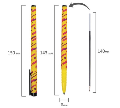 Ручка шариковая BRAUBERG SOFT TOUCH GRIP "LINES", СИНЯЯ, мягкое покрытие, узел 0,7 мм, 143724 Ручка шариковая BRAUBERG SOFT TOUCH GRIP "LINES", СИНЯЯ, мягкое покрытие, узел 0,7 мм, 143724