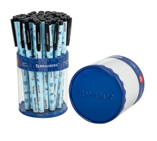 Ручка шариковая BRAUBERG SOFT TOUCH GRIP "NAVY", СИНЯЯ, мягкое покрытие, узел 0,7 мм, 143725 Ручка шариковая BRAUBERG SOFT TOUCH GRIP "NAVY", СИНЯЯ, мягкое покрытие, узел 0,7 мм, 143725
