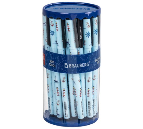 Ручка шариковая BRAUBERG SOFT TOUCH GRIP "NAVY", СИНЯЯ, мягкое покрытие, узел 0,7 мм, 143725 Ручка шариковая BRAUBERG SOFT TOUCH GRIP "NAVY", СИНЯЯ, мягкое покрытие, узел 0,7 мм, 143725