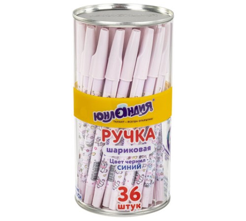 Ручка шариковая ЮНЛАНДИЯ "UNICORN", синяя, SOFT TOUCH покрытие, узел 0,7 мм, линия письма 0,35 мм, 143726