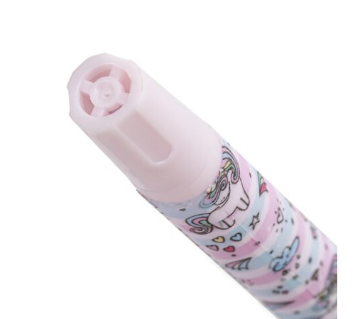 Ручка шариковая ЮНЛАНДИЯ "UNICORN", синяя, SOFT TOUCH покрытие, узел 0,7 мм, линия письма 0,35 мм, 143726