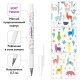 Ручка шариковая ЮНЛАНДИЯ "LAMA", синяя, SOFT TOUCH покрытие, узел 0,7 мм, линия письма 0,35 мм, 143735