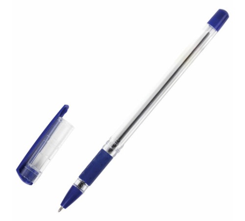 Ручка шариковая масляная с грипом STAFF "Basic OBP-11", СИНЯЯ, узел 1 мм, линия письма 0,5 мм, 143744 Ручка шариковая масляная с грипом STAFF "Basic OBP-11", СИНЯЯ, узел 1 мм, линия письма 0,5 мм, 143744