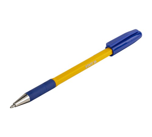 Ручка шариковая с грипом STAFF "Basic BP-14 Orange", СИНЯЯ, узел 0,7 мм, линия письма 0,35 мм, 143747 Ручка шариковая с грипом STAFF "Basic BP-14 Orange", СИНЯЯ, узел 0,7 мм, линия письма 0,35 мм, 143747