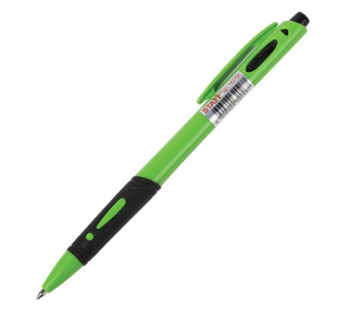 Ручка шариковая автоматическая с грипом STAFF "BP-16 Neon", СИНЯЯ, ассорти, линия письма 0,35 мм, 143750 Ручка шариковая автоматическая с грипом STAFF "BP-16 Neon", СИНЯЯ, ассорти, линия письма 0,35 мм, 143750