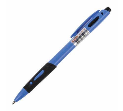 Ручка шариковая автоматическая с грипом STAFF "BP-16 Neon", СИНЯЯ, ассорти, линия письма 0,35 мм, 143750 Ручка шариковая автоматическая с грипом STAFF "BP-16 Neon", СИНЯЯ, ассорти, линия письма 0,35 мм, 143750