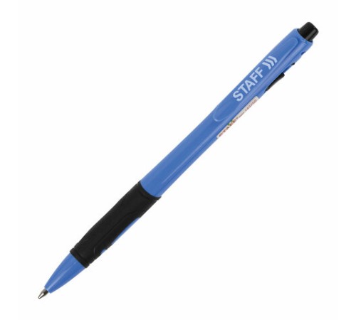 Ручка шариковая автоматическая с грипом STAFF "BP-16 Neon", СИНЯЯ, ассорти, линия письма 0,35 мм, 143750 Ручка шариковая автоматическая с грипом STAFF "BP-16 Neon", СИНЯЯ, ассорти, линия письма 0,35 мм, 143750