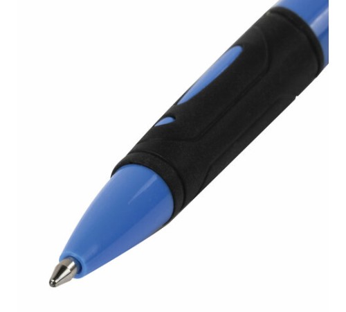 Ручка шариковая автоматическая с грипом STAFF "BP-16 Neon", СИНЯЯ, ассорти, линия письма 0,35 мм, 143750 Ручка шариковая автоматическая с грипом STAFF "BP-16 Neon", СИНЯЯ, ассорти, линия письма 0,35 мм, 143750