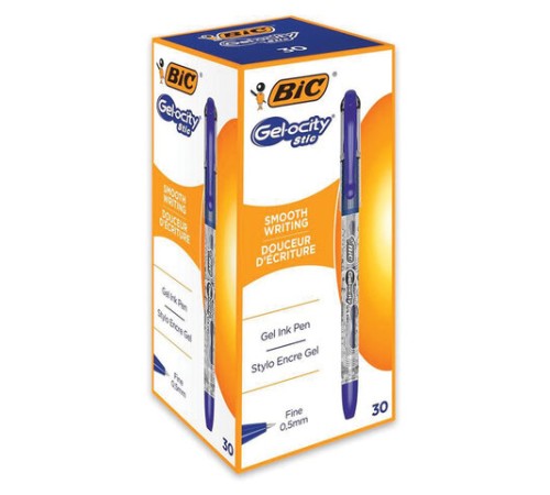 Ручка гелевая с грипом BIC "Gelocity Stic", СИНЯЯ, узел 0,5 мм, линия письма 0,29 мм, CEL1010265 Ручка гелевая с грипом BIC "Gelocity Stic", СИНЯЯ, узел 0,5 мм, линия письма 0,29 мм, CEL1010265
