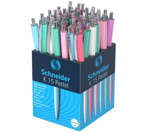 Ручка шариковая автоматическая SCHNEIDER (Германия) "K15 Pastel", СИНЯЯ, пастель ассорти, узел 1 мм, 130840 Ручка шариковая автоматическая SCHNEIDER (Германия) "K15 Pastel", СИНЯЯ, пастель ассорти, узел 1 мм, 130840