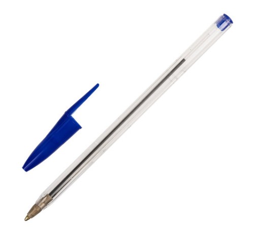 Ручка шариковая STAFF Basic Budget BP-02, письмо 500 м, СИНЯЯ, длина корпуса 13,5 см, линия письма 0,5 мм, 143758 Ручка шариковая STAFF Basic Budget BP-02, письмо 500 м, СИНЯЯ, длина корпуса 13,5 см, линия письма 0,5 мм, 143758