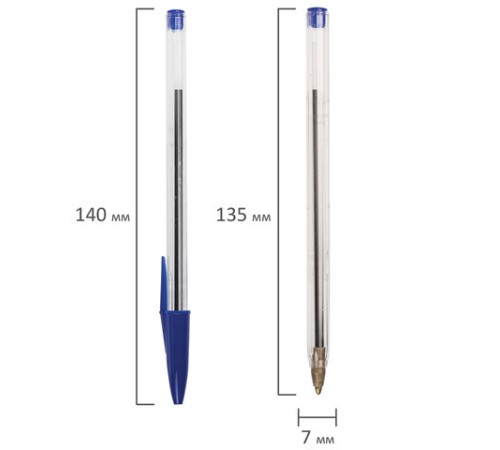 Ручка шариковая STAFF Basic Budget BP-02, письмо 500 м, СИНЯЯ, длина корпуса 13,5 см, линия письма 0,5 мм, 143758 Ручка шариковая STAFF Basic Budget BP-02, письмо 500 м, СИНЯЯ, длина корпуса 13,5 см, линия письма 0,5 мм, 143758