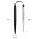 Ручка шариковая PARKER "Jotter XL Monochrome Black BT", корпус черный, нержавеющая сталь, синяя, 2122753