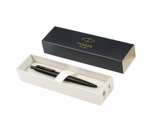 Ручка шариковая PARKER "Jotter XL Monochrome Black BT", корпус черный, нержавеющая сталь, синяя, 2122753