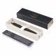 Ручка шариковая PARKER "Jotter XL Monochrome Black BT", корпус черный, нержавеющая сталь, синяя, 2122753
