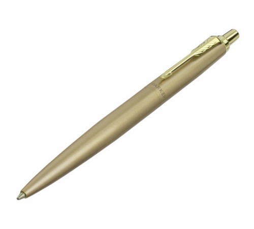 Ручка шариковая PARKER "Jotter XL Monochrome Gold GT", корпус золотой, нержавеющая сталь, синяя,2122754
