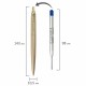 Ручка шариковая PARKER "Jotter XL Monochrome Gold GT", корпус золотой, нержавеющая сталь, синяя,2122754