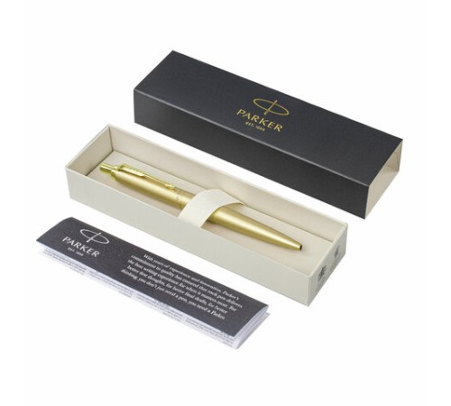 Ручка шариковая PARKER "Jotter XL Monochrome Gold GT", корпус золотой, нержавеющая сталь, синяя,2122754