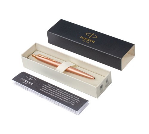 Ручка шариковая PARKER "Jotter XL Monochrome Pink Gold PGT", корпус "розовое золото", сталь, синяя, 2122755
