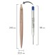 Ручка шариковая PARKER "Jotter XL Monochrome Pink Gold PGT", корпус "розовое золото", сталь, синяя, 2122755