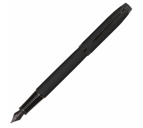 Ручка перьевая PARKER "IM Achromatic Black BT", черный матовый, нержавеющая сталь, синяя, 2127741 Ручка перьевая PARKER "IM Achromatic Black BT", черный матовый, нержавеющая сталь, синяя, 2127741
