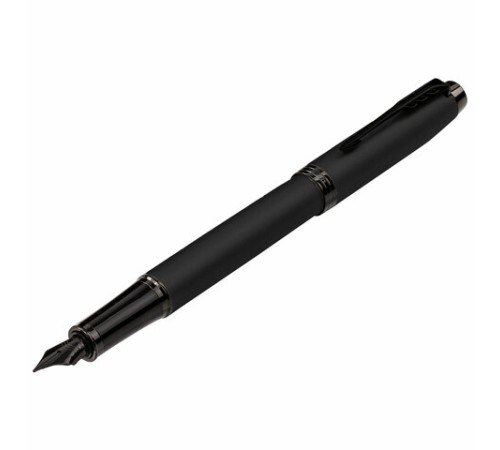 Ручка перьевая PARKER "IM Achromatic Black BT", черный матовый, нержавеющая сталь, синяя, 2127741 Ручка перьевая PARKER "IM Achromatic Black BT", черный матовый, нержавеющая сталь, синяя, 2127741