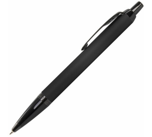 Ручка шариковая PARKER "IM Achromatic Black BT", черный матовый, нержавеющая сталь, синяя, 2127618