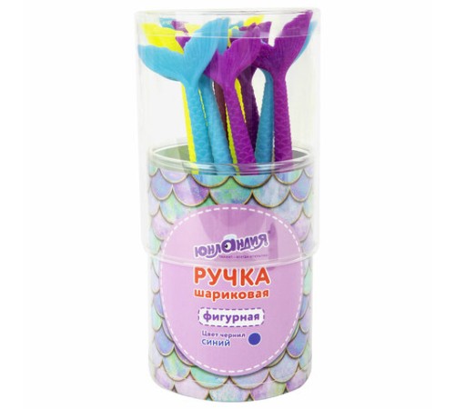 Ручка фигурная шариковая ЮНЛАНДИЯ "Русалка", мягкий силиконовый корпус, ассорти, СИНЯЯ, пишущий узел 0,7 мм, 143777 Ручка фигурная шариковая ЮНЛАНДИЯ "Русалка", мягкий силиконовый корпус, ассорти, СИНЯЯ, пишущий узел 0,7 мм, 143777