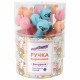 Ручка фигурная шариковая ЮНЛАНДИЯ "Мишка", мягкий силиконовый корпус, ассорти, СИНЯЯ, пишущий узел 0,7 мм, 143780