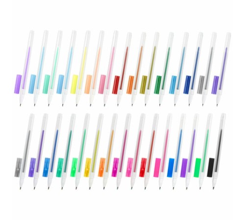 Ручки гелевые ПИФАГОР, НАБОР 30 ЦВЕТОВ, 