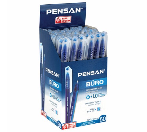 Ручка шариковая масляная PENSAN "Buro", СИНЯЯ, игольчатый узел 1 мм, линия письма 0,8 мм, 2270 Ручка шариковая масляная PENSAN "Buro", СИНЯЯ, игольчатый узел 1 мм, линия письма 0,8 мм, 2270