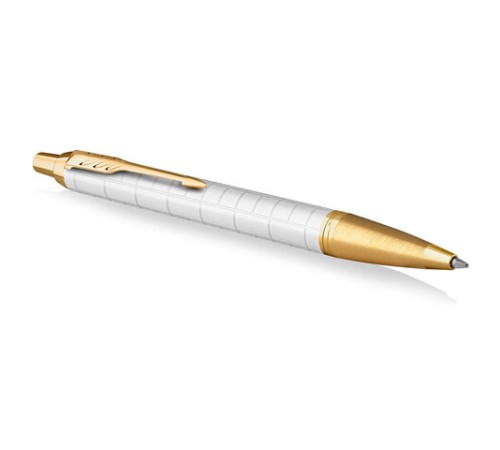 Ручка шариковая PARKER "IM Premium Pearl GT", жемчужный лак, позолота, синяя, 2143643 Ручка шариковая PARKER "IM Premium Pearl GT", жемчужный лак, позолота, синяя, 2143643