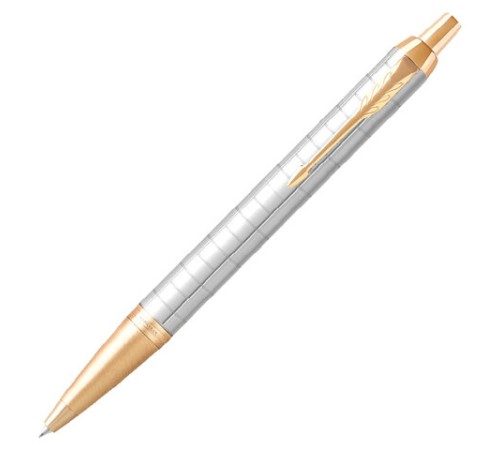 Ручка шариковая PARKER "IM Premium Pearl GT", жемчужный лак, позолота, синяя, 2143643 Ручка шариковая PARKER "IM Premium Pearl GT", жемчужный лак, позолота, синяя, 2143643