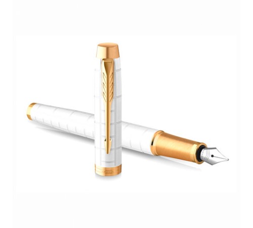 Ручка перьевая PARKER "IM Premium Pearl GT", корпус жемчужный лак, позолоченные детали, синяя, 2143649 Ручка перьевая PARKER "IM Premium Pearl GT", корпус жемчужный лак, позолоченные детали, синяя, 2143649