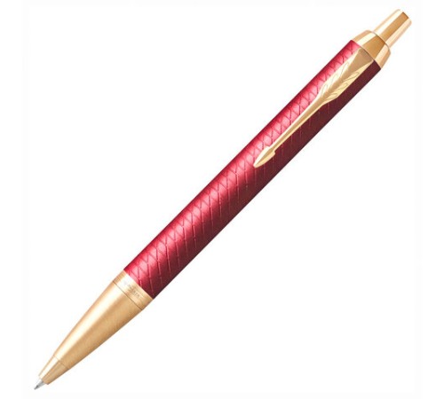 Ручка шариковая PARKER "IM Premium Red GT", корпус красный лак, позолоченные детали, синяя, 2143644 Ручка шариковая PARKER "IM Premium Red GT", корпус красный лак, позолоченные детали, синяя, 2143644