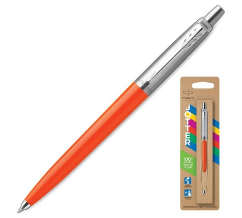 Ручка шариковая PARKER "Jotter Orig Orange", корпус оранжевый, детали хром, блистер, синяя, 2076054 Ручка шариковая PARKER "Jotter Orig Orange", корпус оранжевый, детали хром, блистер, синяя, 2076054