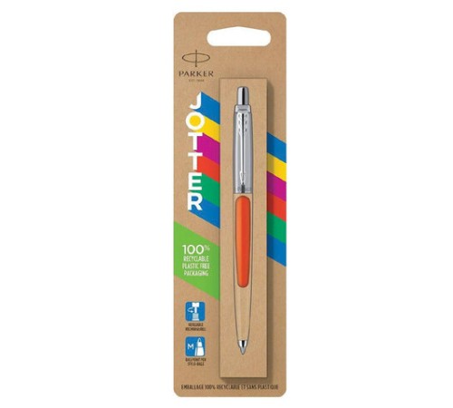 Ручка шариковая PARKER "Jotter Orig Orange", корпус оранжевый, детали хром, блистер, синяя, 2076054 Ручка шариковая PARKER "Jotter Orig Orange", корпус оранжевый, детали хром, блистер, синяя, 2076054