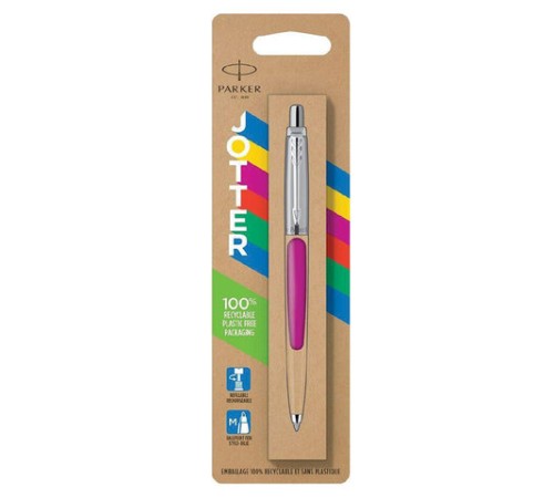 Ручка шариковая PARKER "Jotter Orig Magenta", корпус розовый, нержавеющая сталь, блистер, синяя, 2075996 Ручка шариковая PARKER "Jotter Orig Magenta", корпус розовый, нержавеющая сталь, блистер, синяя, 2075996