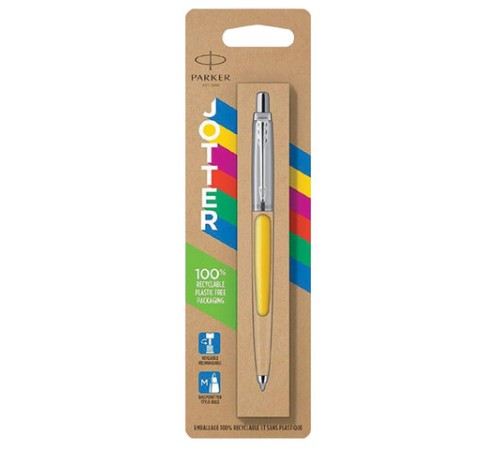 Ручка шариковая PARKER "Jotter Orig Yellow", корпус желтый, нержавеющая сталь, блистер, синяя, 2076056 Ручка шариковая PARKER "Jotter Orig Yellow", корпус желтый, нержавеющая сталь, блистер, синяя, 2076056