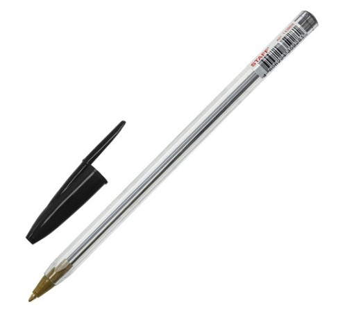 Ручка шариковая STAFF "Basic Budget BP-04", ЧЕРНАЯ, линия письма 0,5 мм, с штрихкодом, 143869 Ручка шариковая STAFF "Basic Budget BP-04", ЧЕРНАЯ, линия письма 0,5 мм, с штрихкодом, 143869
