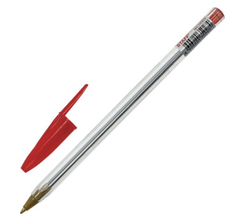 Ручка шариковая STAFF "Basic Budget BP-04", КРАСНАЯ, линия письма 0,5 мм, с штрихкодом, 143870 Ручка шариковая STAFF "Basic Budget BP-04", КРАСНАЯ, линия письма 0,5 мм, с штрихкодом, 143870