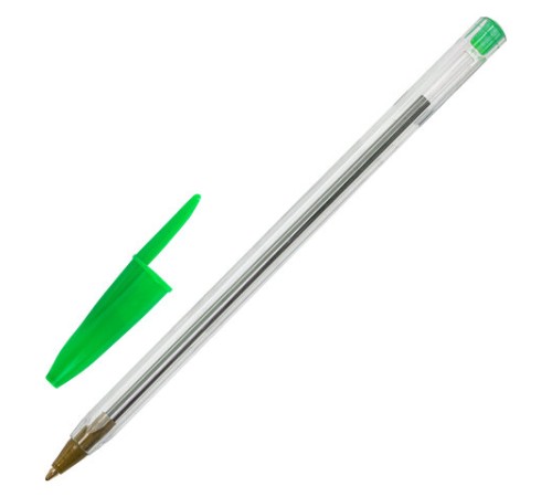 Ручка шариковая STAFF "Basic Budget BP-04", ЗЕЛЕНАЯ, линия письма 0,5 мм, с штрихкодом, 143871 Ручка шариковая STAFF "Basic Budget BP-04", ЗЕЛЕНАЯ, линия письма 0,5 мм, с штрихкодом, 143871